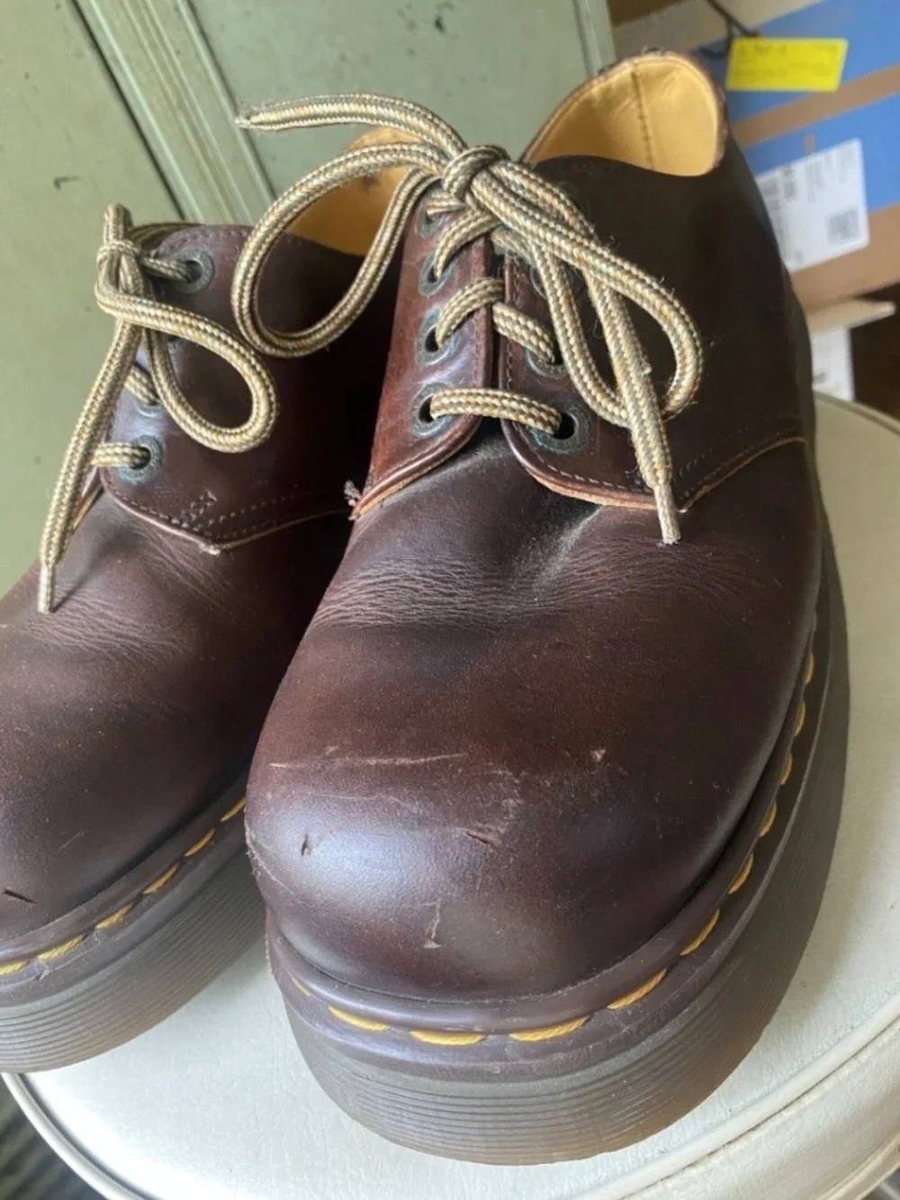 Rare Vintage Platform Doc Martens Made in England 2003 Men UK 10 Collector